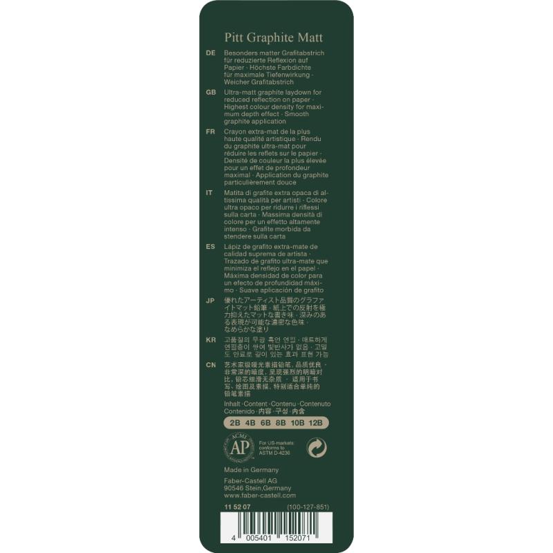 Faber-Castell Pitt Graphite Matt 6er Metalletui